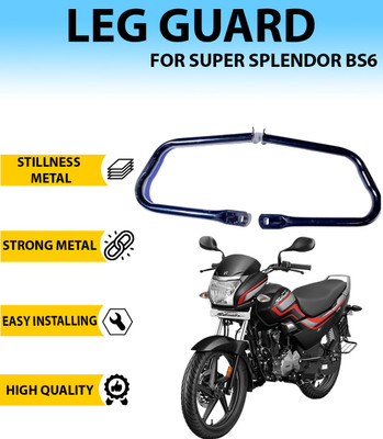 ASRYD Heavy Double Side Coating Rod Leg Guard for Super Splendor Bike Crash Guard(Hero)