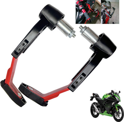 Shopland Adjustable Clutch Lever Guard for All Bike SL_Red475 Bike Crash Guard(Kawasaki)