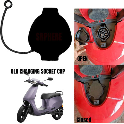 SRPHERE OCP 12_Ola S1/S1 Pro/Air Scooter Charger Socket TPU Cover Bike Crash Guard(Ola)