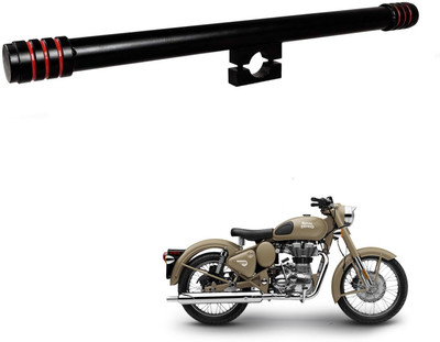 SHOWRIDE Heavy Duty Rod Leg Guard Front Bike Safety Stylish 3 Red Strip royal enfield Bike Crash Guard(Royal Enfield)
