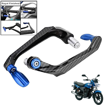 Generox Handlebar Brake Clutch Lever Hand Guard Protector GXcarbonLGBLUE170 Bike Crash Guard(Bajaj)