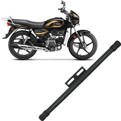 ZRIDE Heavy Single Rod Leg Guard For Hero Splendor Plus Black & Gold ALL Model Bike Crash Guard(Hero, Universal For Bike)