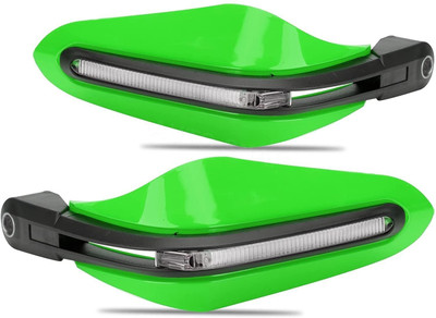 AUTO PEARL Adjustable Length Green Protector Proguard Brake Clutch Lever Protector Guard Bike Crash Guard(Universal For Bike)