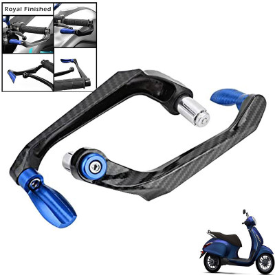 Generox Handlebar Brake Clutch Lever Hand Guard Protector GXcarbonLGBLUE335 Bike Crash Guard(Bajaj)
