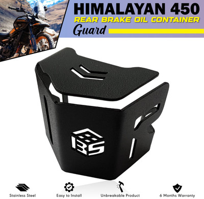 BRXR Stainless Steel Rear Brake Oil Container Guard Compatible For Himalyan 450 Bike Crash Guard(Royal Enfield)