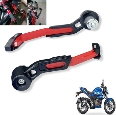 Generox CNC Aluminium Lever Guard Red For Gixxer 250 Bike Crash Guard(Suzuki)