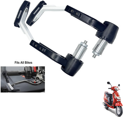 Generox Handle Clutch Lever Protector Guard for All Bike_White093 Bike Crash Guard(Mahindra)