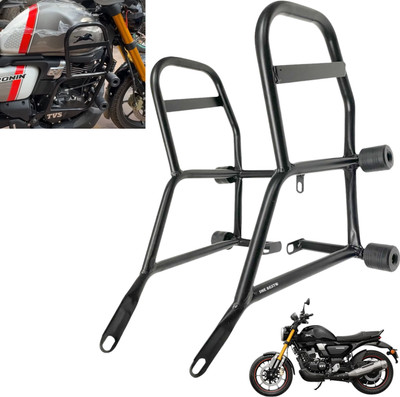 Dhe Best Bike Stylist Metal Crash Guard With Slider Leg Guard / Legguard for TVS Ronin