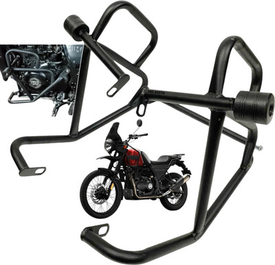 Dhe Best Bike Stylist Metal Crash Guard With 4 Slider for Himalayan BS4 2015-2023(Royal Enfield)