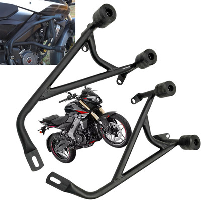 Dhe Best Motorcycle Leg Guard Crash Bar With Slider Legguard for Bajaj Pulsur NS 400Z Bike Crash Guard