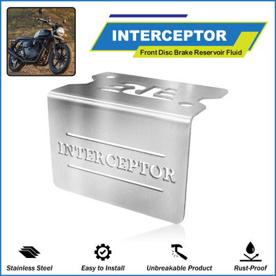 OBEROI'S TRADERS Interceptor Bike Front Disc Brake Fluid Reservoir Oil Cap Cover Guard Protector Bike Crash Guard(Royal Enfield)