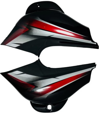 Jinvaani Bajaj Ct100 black red side panel Bike Crash Guard(Bajaj)