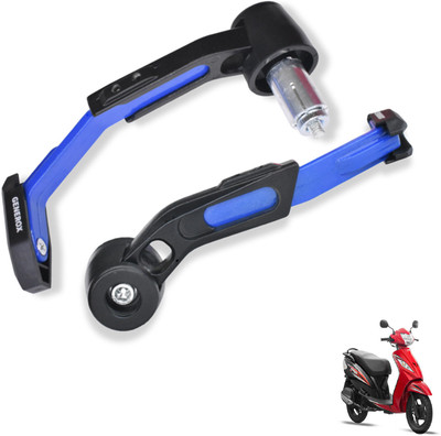 Generox Adjustable CNC Lever Guard for All Bike BlueLG267 Bike Crash Guard(TVS)