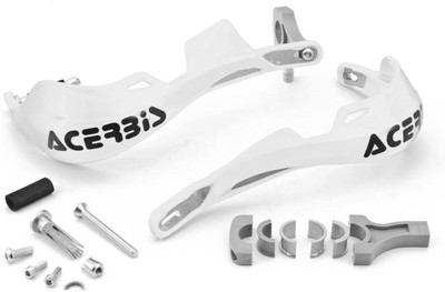 Pa ACERBIS METAL HAND GUARD WHITE Handlebar Hand Guard(Universal For Bike)