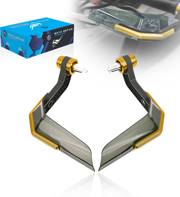 Moto Genius Universal Motorcycle Brake and Clutch Lever Guard Handlebar Hand Guard(Universal For Bike)