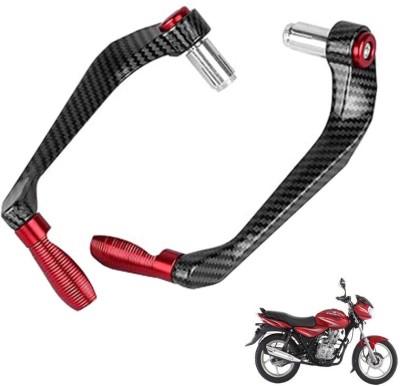 Generox Carbon Fiber Protective Lever Guard (RED) for All Bike Bike Crash Guard(Bajaj)