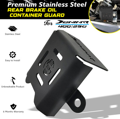 OBEROI'S TRADERS Dominar 400 / 250 Bike Stainless Steel Rear Brake Oil Container Guard Bike Crash Guard(Bajaj)