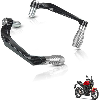 Generox Premium Quality Protective Lever Guard (BLUE) for All BikeGX-CRNF-silverLG347 Bike Crash Guard(Honda)