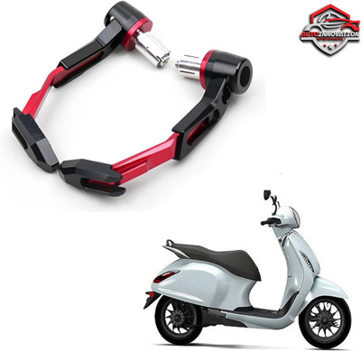 Autoinnovation Premium Adjustable Brake Clutch Lever Protector for Motorcycles Safety_RED_42 Handlebar Hand Guard(Bajaj)