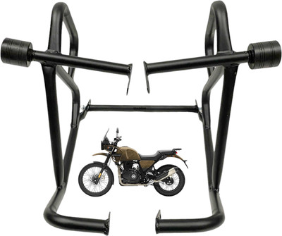 OZANGO Bike Premium Crash Guard With Frame 4 Slider for Himalayan BS4 2015 2023(Royal Enfield)