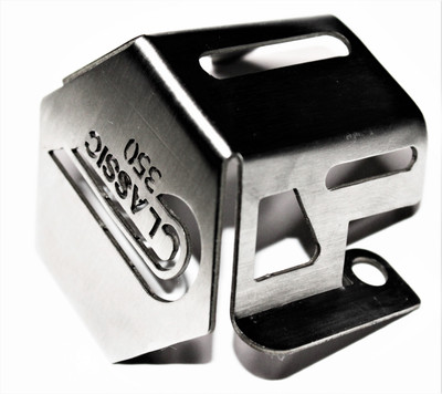OBEROI'S TRADERS Premium Classic 350 Be Reborn Next Gen Brake Oil Container Guard Compatible With/For Royal Enfield (SILVER) Bike Crash Guard(Royal Enfield)
