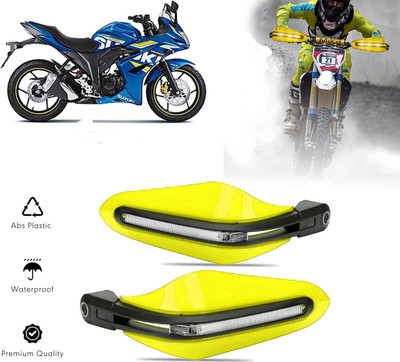 AUTO PEARL Yellow Protector Proguard Pro Brake Clutch Lever Protector Guard Bike Crash Guard(Suzuki)