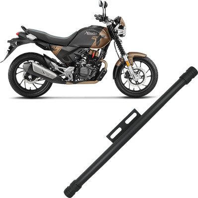 DAZZRIDE Bike Heavy Duty Single Rod Leg Guard for Hero X-Pulse 200T Gray All Model Bike Crash Guard(Hero, Universal For Bike)