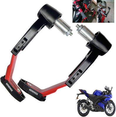 Generox Handle Protector Lever Guard for All Bike REDnBLACK_LG201 Bike Crash Guard(Yamaha)
