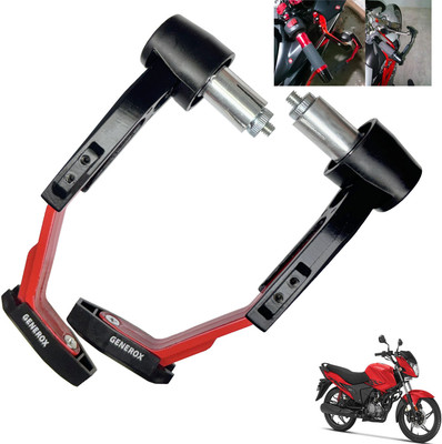 Generox Handle Protector Lever Guard for All Bike REDnBLACK_LG320 Bike Crash Guard(Hero)