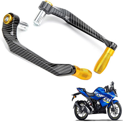 Generox Premium Quality Protective Lever Guard for All BikeGX-CRNF-GolDen332 Bike Crash Guard(Suzuki)