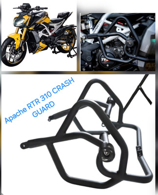 ZOJILA Heavy Quality Metal Crash Gurd With Sliders Compatible For Apache RTR 310 Bike Crash Guard(TVS)