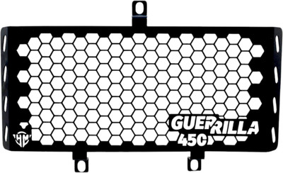 HIMOTORS Guerrilla 450 Black Radiator Grille with Hexagonal Mesh Design, Black Bike Crash Guard(Royal Enfield)