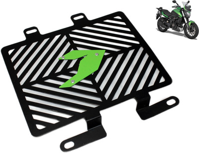 OBEROI'S TRADERS Dominar 250/400 Bike Stainless Steel Radiator Guard Protector Grill Cover Green Bike Radiator Guard(Bajaj)