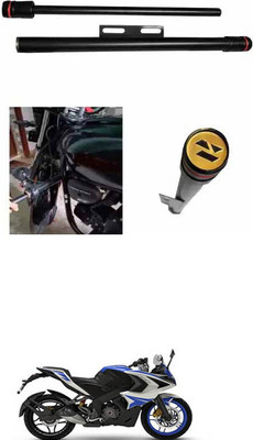 E-Shoppe NEW STYLISH HEAVY SINGLE ROD OPEN LEG GUARD FOR Pulsar RS 200 Bike Crash Guard(Bajaj)