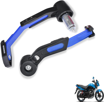 Generox Adjustable CNC Lever Guard for All Bike BlueLG314 Bike Crash Guard(Hero)