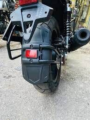 RST Rear Mud Guard For Universal For Bike Universal For Bike NA(Black)