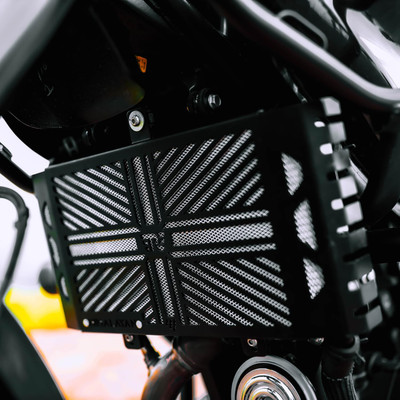 M Technics Himalayan 450 Radiator Guard | Radiator Guard for Himalayan 450 (Silver) Bike Radiator Guard(Royal Enfield)