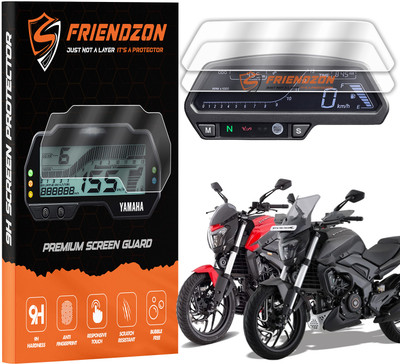FriendZon Screen Guard for Bajaj DOMINOR 250 & 400 Digital Instrument Cluster Guard || Anti bubble || Anti Fingerprint || Bajaj Display Accessory [Not Tempered Glass](Pack of 2)