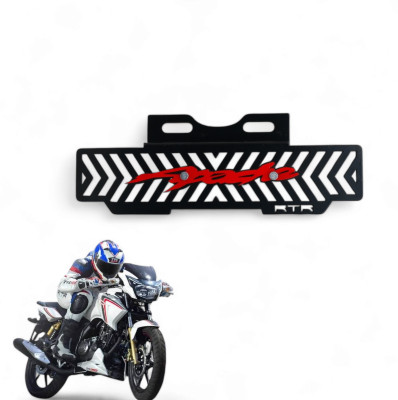 HIMOTORS Apache RTR 160 RTR 200 4V Radiator Guard Red Logo Frame Bike Crash Guard(TVS)