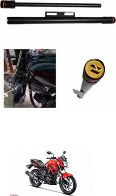 E-Shoppe NEW STYLISH HEAVY SINGLE ROD OPEN LEG GUARD FOR Xtreme Bike Crash Guard(Hero)