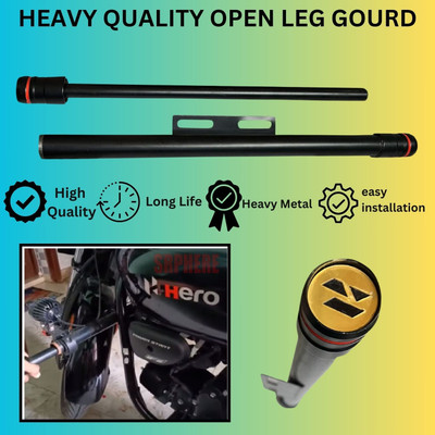 SRPHERE Stylish Heavy Single Rod Open Guard For Splendor Bike Crash Guard(Hero, Universal For Bike)