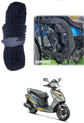 SRPHERE Bike Crash Guard Black Rope 12 Meter Long For Maestro Edge 110(Universal For Bike)