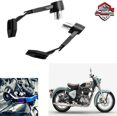 Autoinnovation Black CNC Brake Clutch Lever Guards Protector Protective Hand Guard-07 Bike Crash Guard(Royal Enfield)