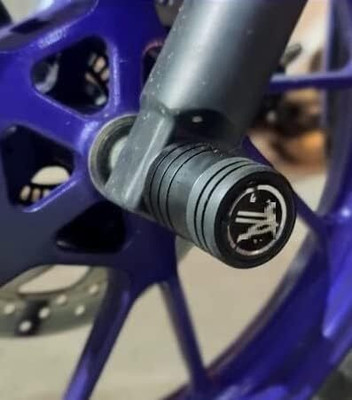 SGTB Fork Slider Crash Protector for Yamaha R15 V3 V4 R15 M or MT15 Bike Crash Guard(Yamaha)
