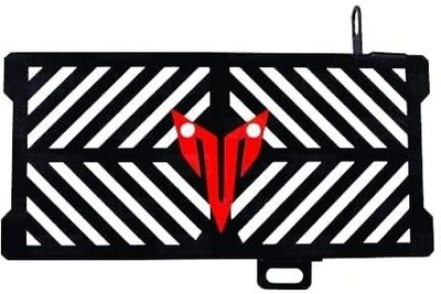 B.K Accessories Yamaha MT-15 Heavy Radiator Guard (Black & Red) Bike Radiator Guard