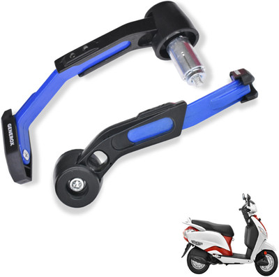 Generox Adjustable CNC Lever Guard for All Bike BlueLG154 Bike Crash Guard(Hero)