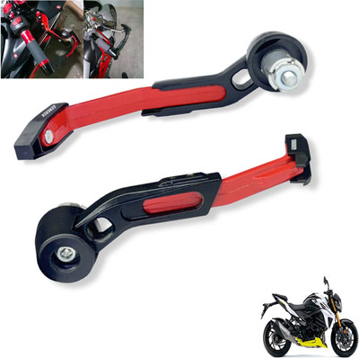 Generox CNC Aluminium Lever Guard Red For GSX-S750 Bike Crash Guard(Suzuki)