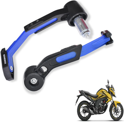 Generox Adjustable CNC Lever Guard for All Bike BlueLG034 Bike Crash Guard(Honda)