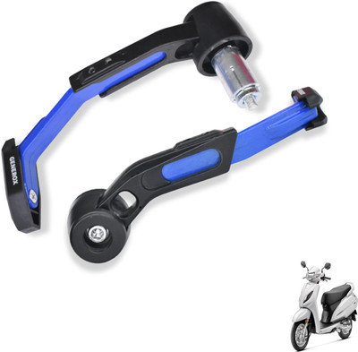 Generox Adjustable CNC Lever Guard for All Bike BlueLG370 Bike Crash Guard(Honda)