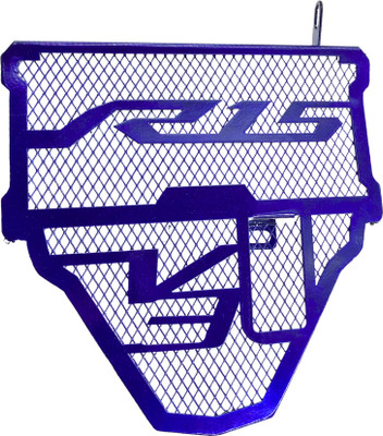 PHANTOM Bike Stainless Steel Radiator Guard for R15 Protector Grill Cover (BLUE) Bike Radiator Guard(Yamaha)